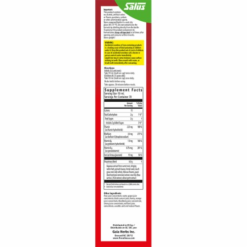 Floradix Iron + Herbs Vegetarian Liquid Herbal Supplement Perspective: right