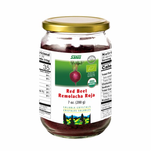 Salus Organic Red Beet Soluble Crystals Dietary Supplement Perspective: right