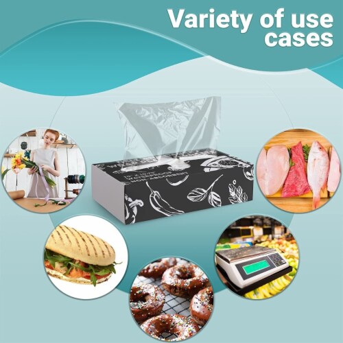 1000 Pack Clear Food Wrap Sheets 10  x 10.75  Deli and Baker Perspective: right