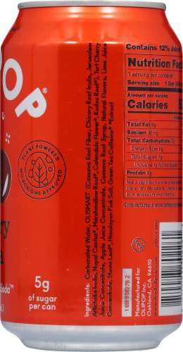 Olipop® Cherry Cola Prebiotic Soda Can Perspective: right