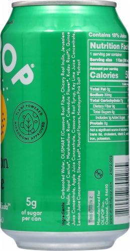 Olipop® Lemon Lime Soda Can Perspective: right