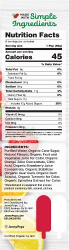 JonnyPops® Organic Summer Sunrise Water Popsicle Perspective: right