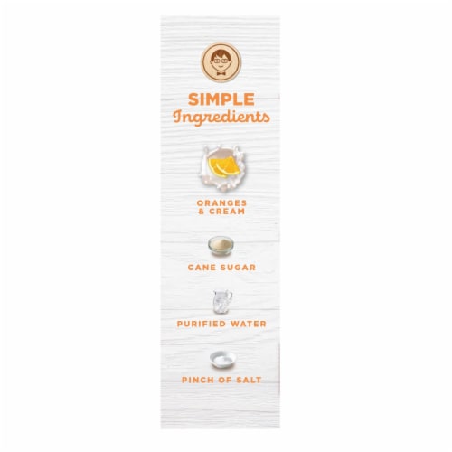 Jonny Pops®  Cream Minis- Orange Creme Perspective: right