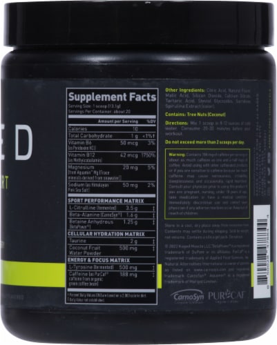 Kaged Pre-Kaged Sport Blue Raspberry Pre-Workout Perspective: right
