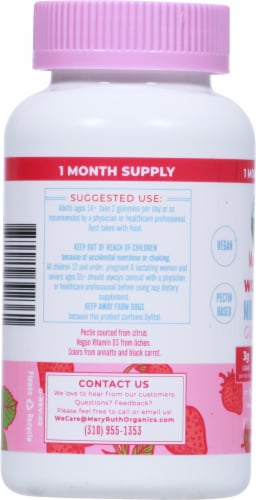 MaryRuth’s Women’s Strawberry Multivitamin Gummies Perspective: right