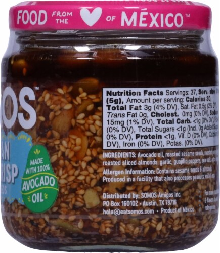 SOMOS™ Salsa Macha Mexican Chili Crisp Nuts & Seeds Perspective: right