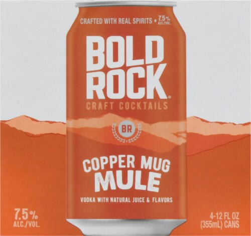 Bold Rock Copper Mug Mule Craft Cocktail Perspective: right