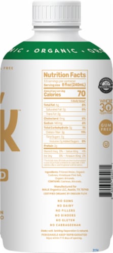 Malk Organic Unsweetened Cashew Milk Perspective: right