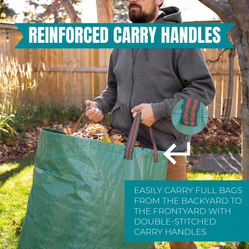 Heavy Duty Reusable Collapsible Leaf and Yard Clean Up Bag