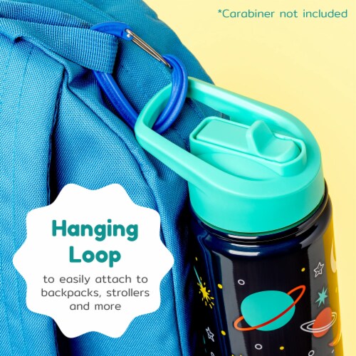 BOZ Kids Insulated Water Bottle with Straw Lid, Stainless Steel Double Wall-Space Perspective: right