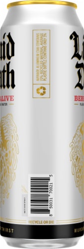 Liquid Death® Berry It Alive Flavored Sparkling Water Can Perspective: right