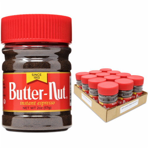 Butter-Nut Instant Espresso Coffee, 2 Ounce (Pack of 12) Perspective: right