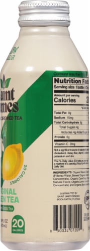 Saint James Organic Brewed Original Green Tea Perspective: right