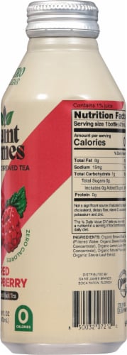 Saint James Red Raspberry Organic Black Tea Perspective: right