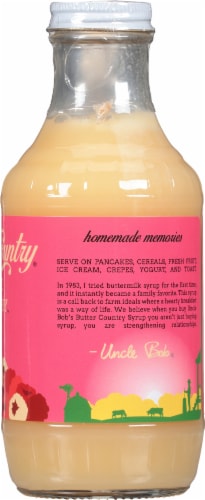 Uncle Bob's White Raspberry Syrup Perspective: right