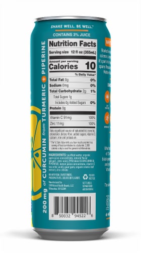 Zyn® Immunity & Recovery Lemon Ginger Turmeric Wellness Drink Perspective: right