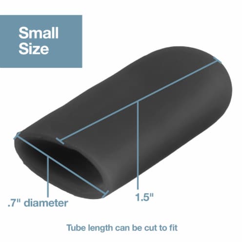 ZenToes 6 Pack Gel Toe Caps - Cushions and Protects Big Toes from Rubbing - (Small, Black) Perspective: right