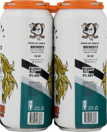Brewery X™ Duck Beer Offiicial Anaheim Ducks Fan Beer Perspective: right