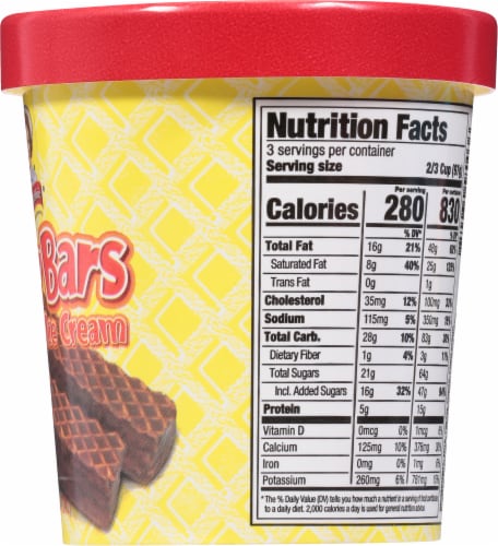 Little Debbie® Nutty Bars Ice Cream Pint Perspective: right