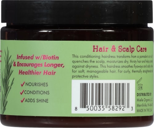 Mielle® Rosemary Mint Blend Pomade To Oil Hair & Scalp Quencher Perspective: right