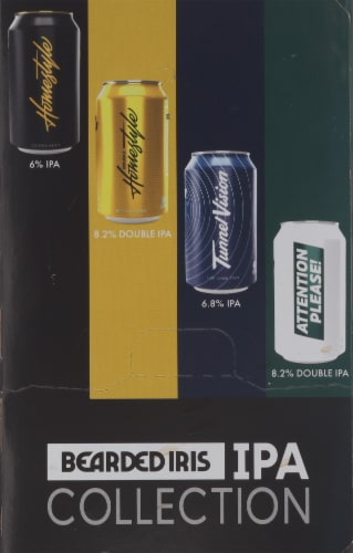 Bearded Iris Brewing IPA Collection Variety Pack Cans Perspective: right