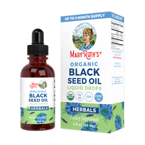 Maryruth's® Organic Black Seed Oil Liquid Extract Perspective: right