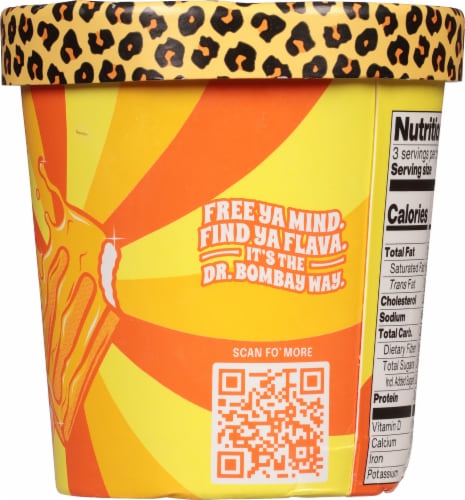 Dr Bombay™ Iced Out Orange Cream Ice Cream Perspective: right