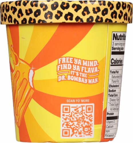 Dr Bombay™ Iced Out Orange Cream Ice Cream Perspective: right
