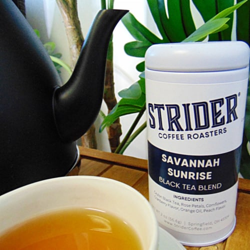 Savannah Sunrise, Black Tea Blend, Loose Leaf Tea, Ceylon Black, 2 oz, Gift Tins Perspective: right