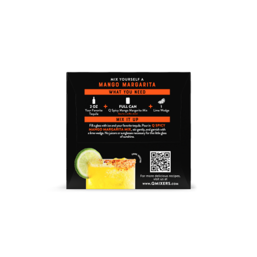 Q Mixers Spicy Mango Margarita Mix Multipack Perspective: right