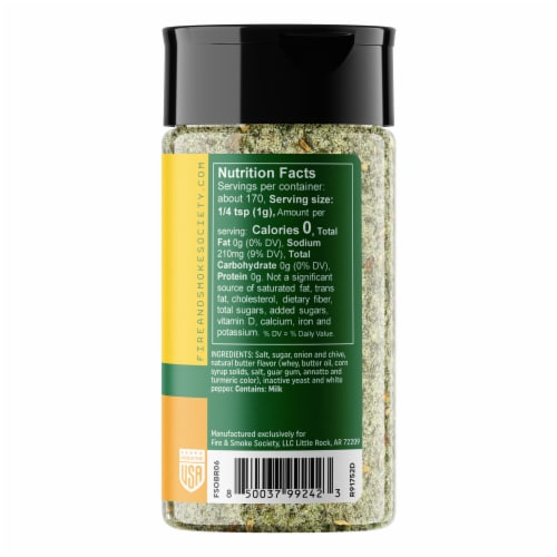 Fire & Smoke Society® Onion Butter™ All-Purpose Seasoning Perspective: right
