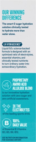 Liquid I.V.® Hydration Multiplier® Zero Sugar Green Grape Electrolyte Drink Mix Packets Perspective: right