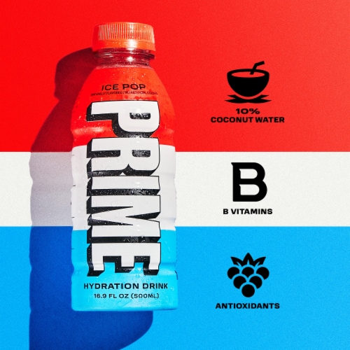 Prime Ice Pop Hydration Drink Perspective: right