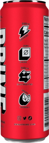 Prime Tropical Punch Energy Drink Perspective: right