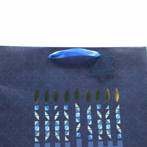 Hannukah Large Holiday Christmas Christmas Gift Bag Perspective: right