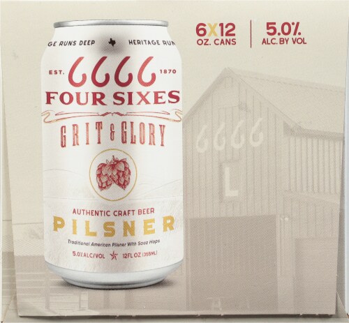 6666 Grit & Glory Four Sixes Authentic Pilsner Perspective: right