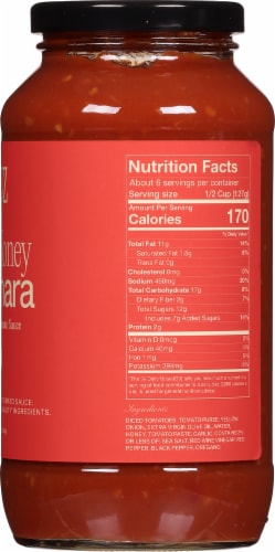 Sauz Hot Honey Marinara Tomato Sauce Perspective: right