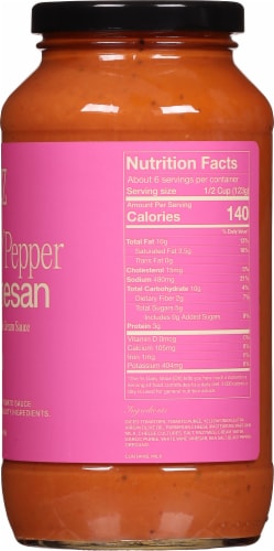 Sauz Cracked Pepper and Parmesan Tomato Sauce Perspective: right