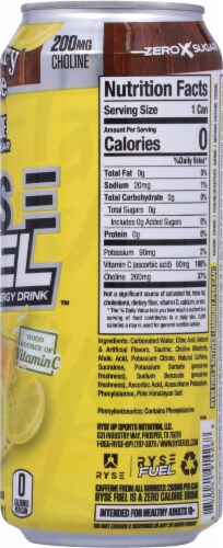 RYSE Fuel® Zero Sugar Country Time™ Lemonade Energy Drink Can Perspective: right