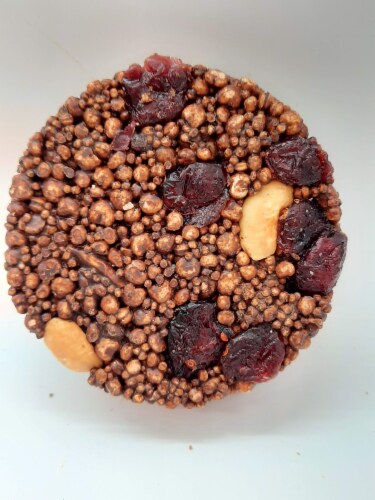 Dark Chocolate with Dried Cranberries and Cashews - 8 Packs | 1.27 Oz each Perspective: right