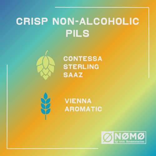 NØ MØ Non-Alcoholic Bright Sky Pils Craft Beer Perspective: right