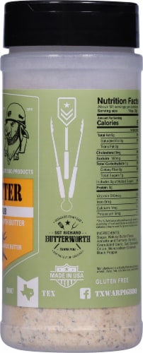 WarPig BBQ Sgt Butter Elite BBQ Rub Perspective: right