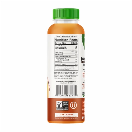 The Ryl Company™ Half & Half Antioxidant Superblend Zero Sugar Iced Tea Bottle Perspective: right