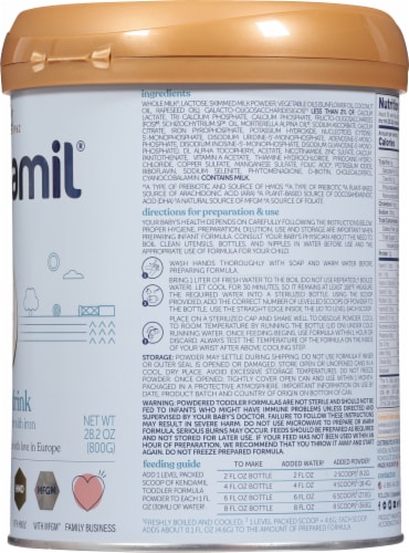 Kendamil® Classic Toddler Powder Formula Perspective: right