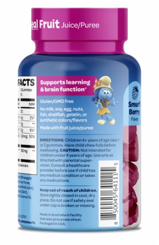 The Smurfs™ Memory & Focus Kids Gummies Perspective: right