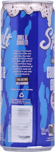 Spylt Caffeinated Cookies & Cream Milk Protein Drink Perspective: right