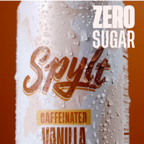 Spylt Caffeinated Vanilla Milkshake Protein Drink Perspective: right