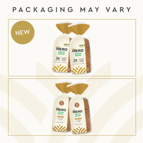 Hero Bread™ 1g Net Carb Seeded Sandwich Bread Delicious Keto Friendly Wheat Bread Perspective: right
