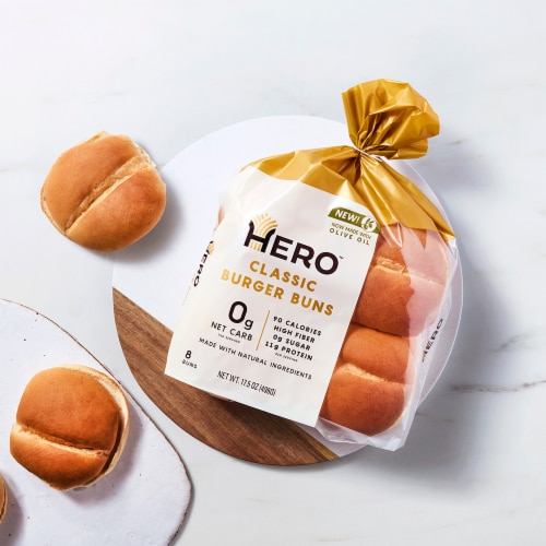 Hero™ Classic Burger Buns Perspective: right