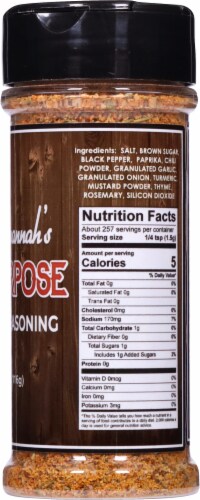 Polly Savannah's All Purpose Seasoning Perspective: right
